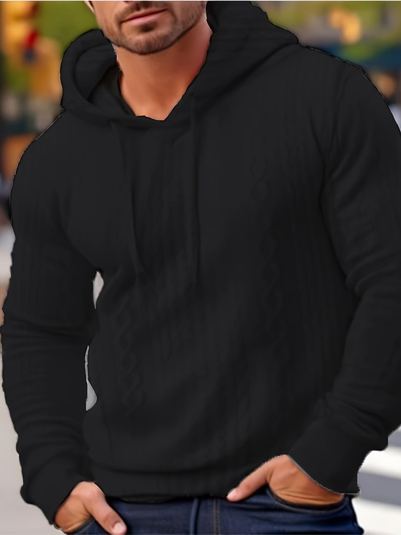 Heren Hoodie Milo - Zwart Moderne Stijl