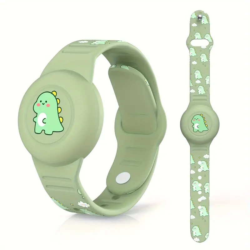 Kinderen Armband met Airtag Hoesje Dino Track