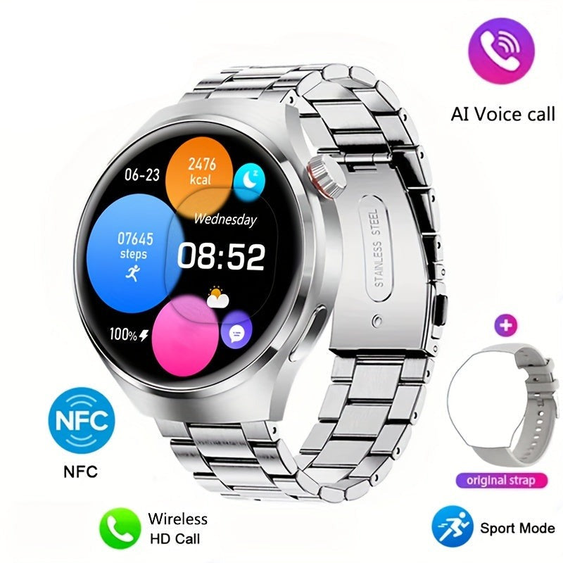 Heren Smartwatch NFC Waterdicht Met Hartslagmeter
