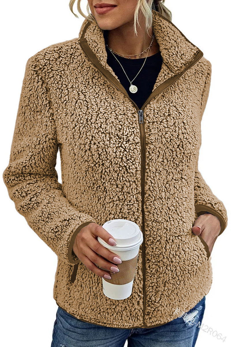 Dames Fleece Jas Warm en Veelzijdig met Rits