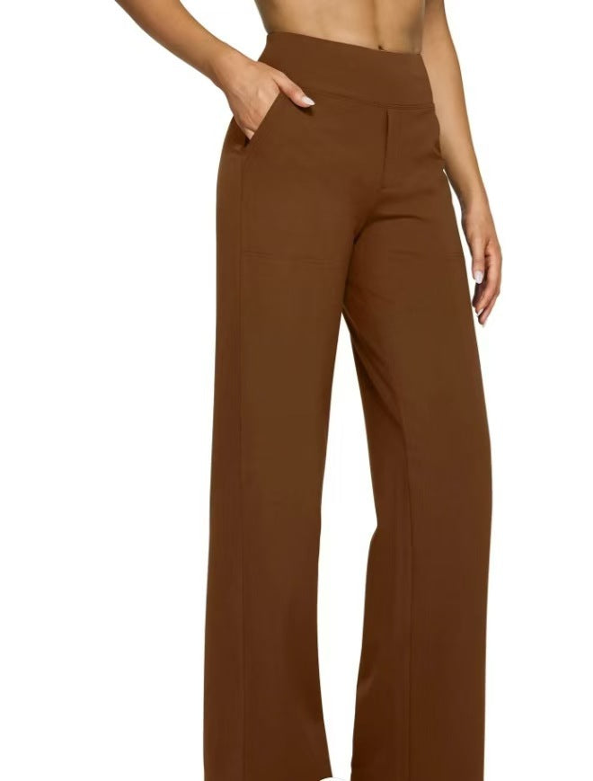 Dames Wijde Broek Hoge Taille Comfortabel Zittend