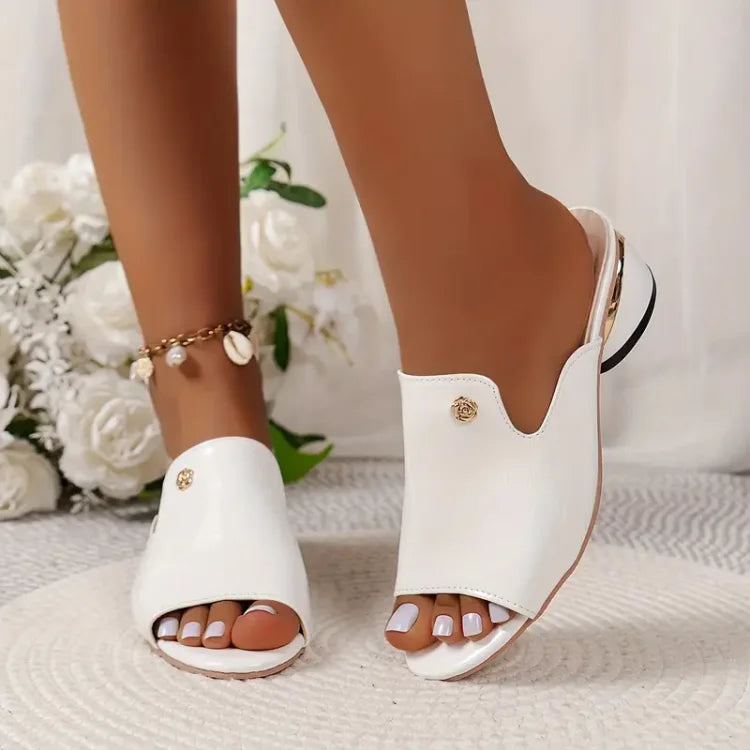 Luxurica Elegante Chunky Heel Sandalen