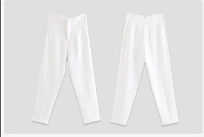 Stijlvol en Comfortabel: Ontdek de Hooggetailleerde Broek