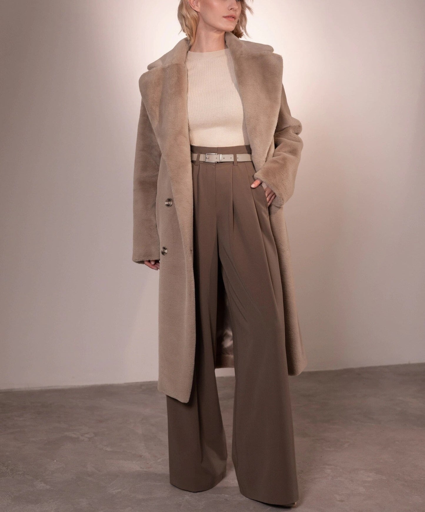 Dame Lange jas Fernanda Warm en Stylish