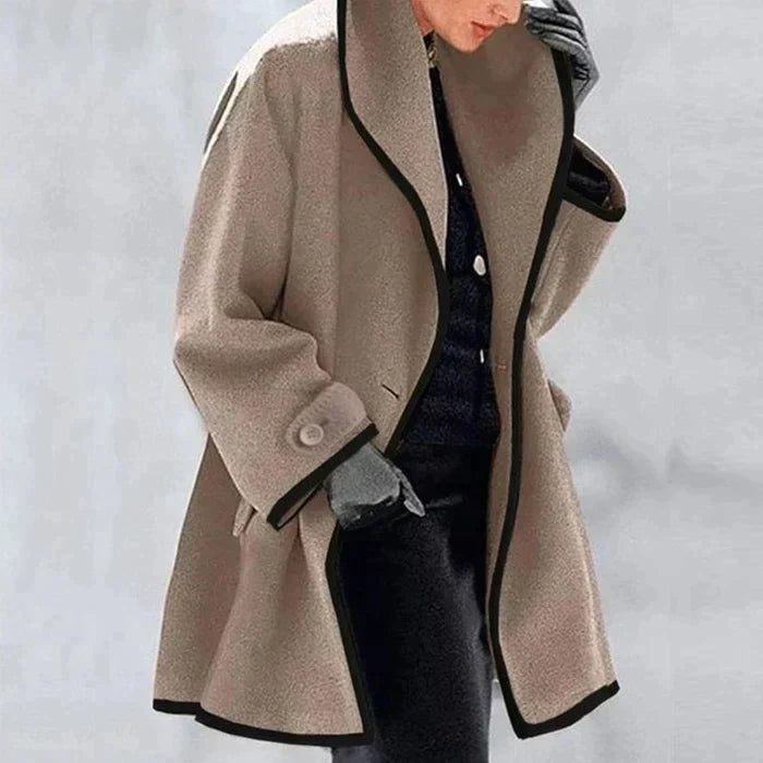 Dame Wollen Jas Warm en Stijlvol