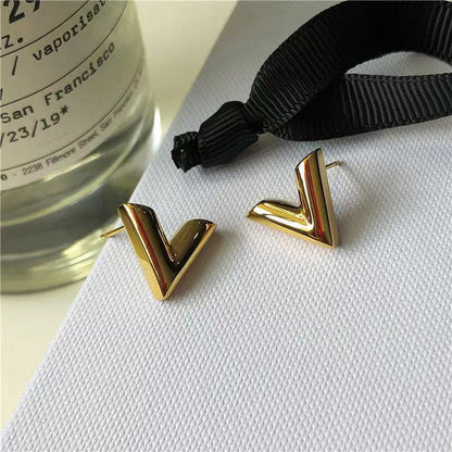 V-Vormige Oorknopjes Dames Stijlvolle Retro Accessoires