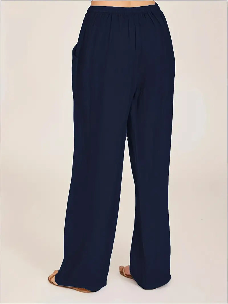 Dames Linnen Broek Zomerse Losse Fit
