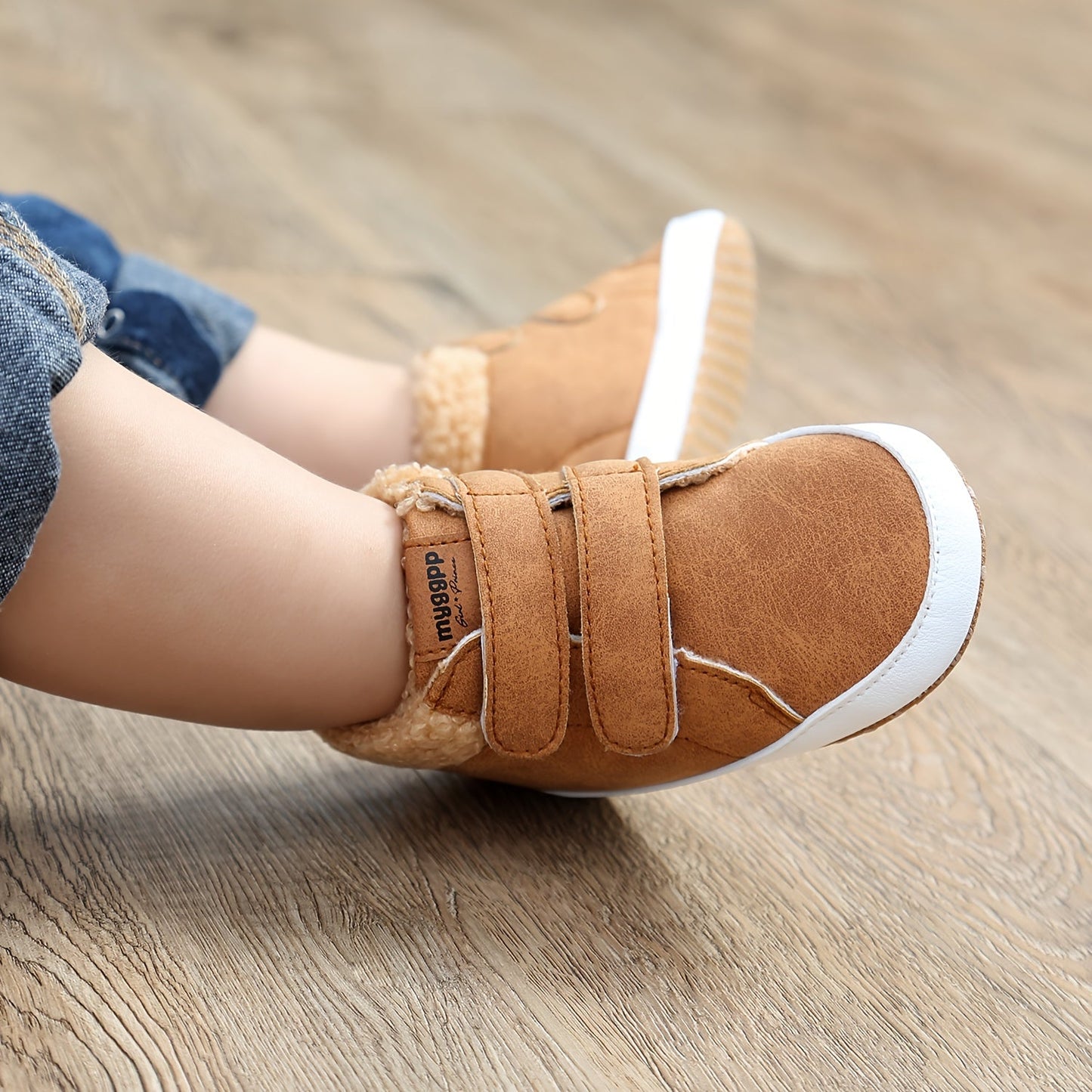 Warme Babyboots Noor met Klittenband voor Winter