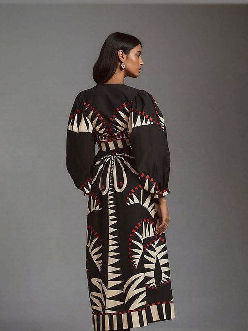 Bria | Cappotto lungo a contrasto retrò