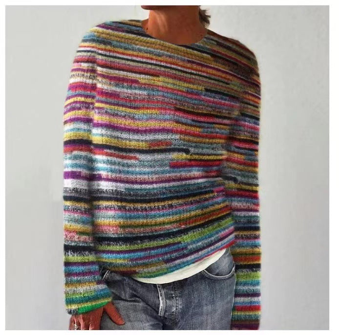 Dames Trui Nordic Motief Multi Kleur Ragna