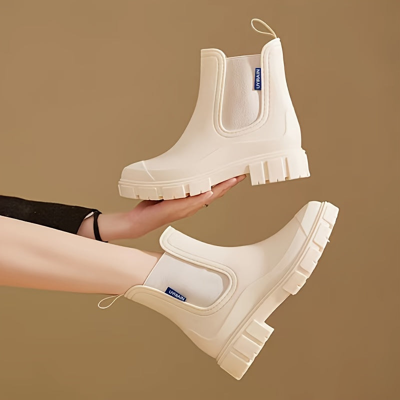 Dames Regenlaarzen Halfhoog Waterdicht Antislip Zool - Mode Vibes