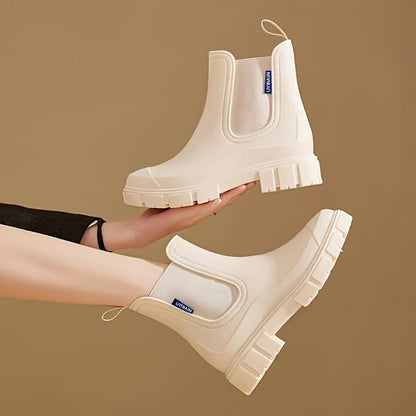 Dames Regenlaarzen Halfhoog Waterdicht Antislip Zool - Mode Vibes