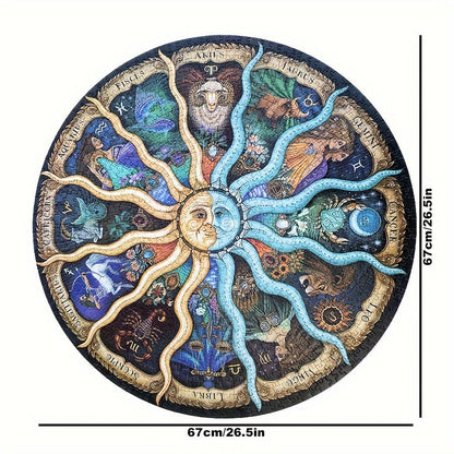 Ronde Sterrenbeeld Puzzel 1000 Stukjes Zodiac Droom