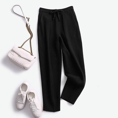 Dunne Wollen Broek voor Dames Gebreid Skinny Model - Mode Vibes