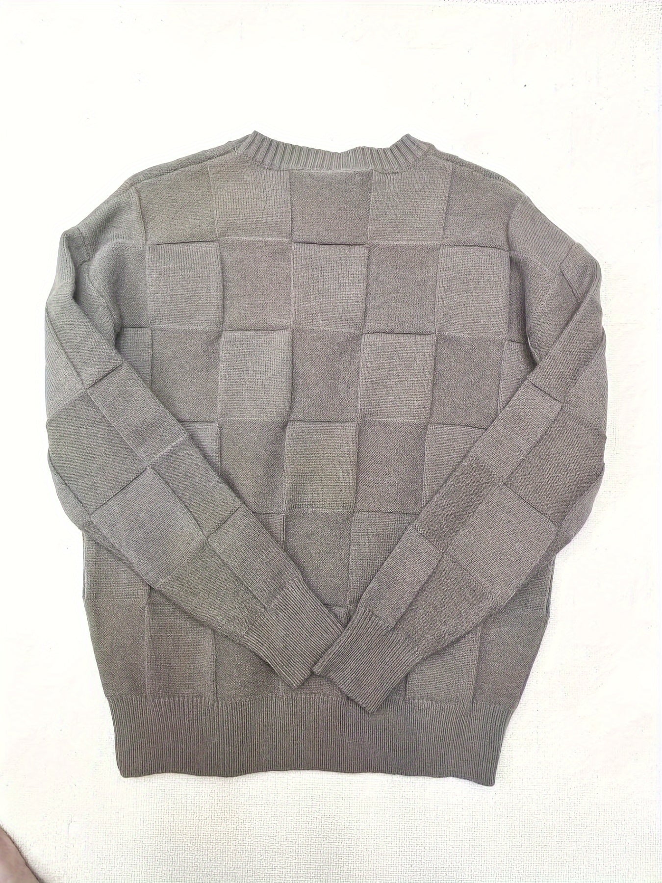 Gebreide Sweater Ronde Hals Stretch Mannen