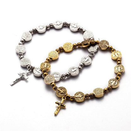 Christelijk Kruis Armband Goud en Zilver Kleur - Mode Vibes