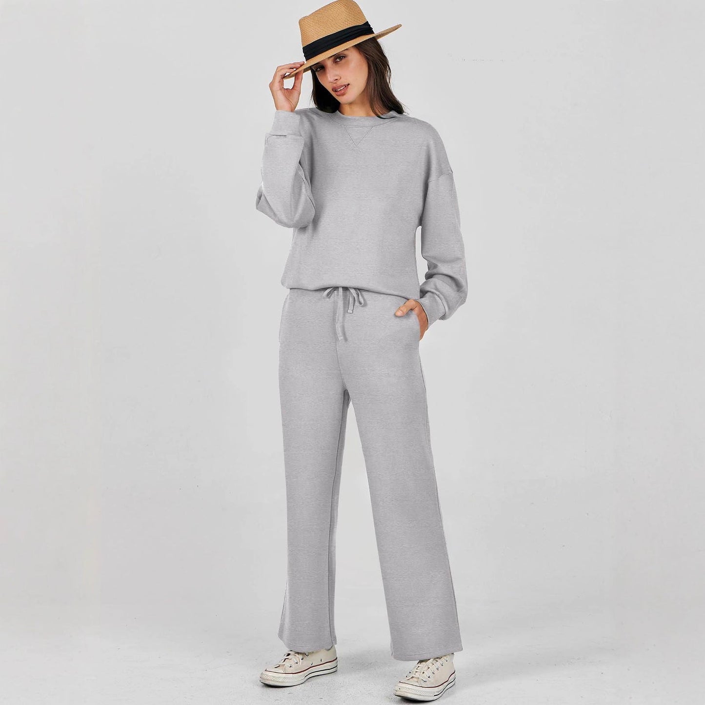 Dames Sweater Set Lange Mouwen Comfortabel Tweedelig