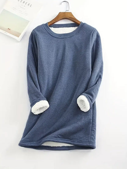 Nek Fleece Trui Warm en Zacht voor Dames - Mode Vibes