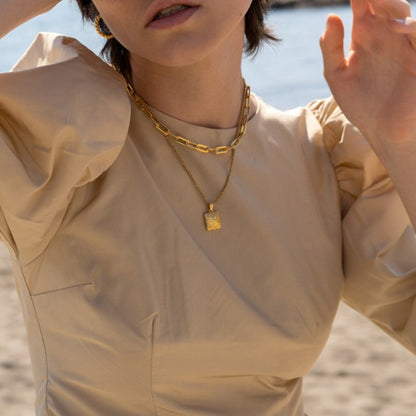 Hartvormige Ketting met Bloemen voor Dames
