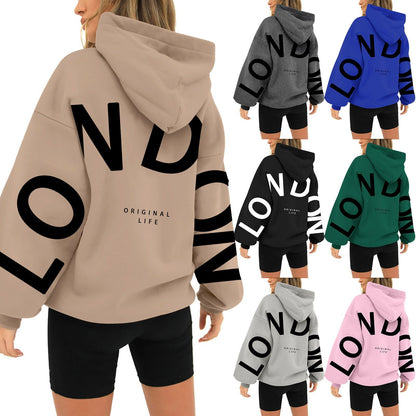 Dames Hoodie Comfortabel met London Print