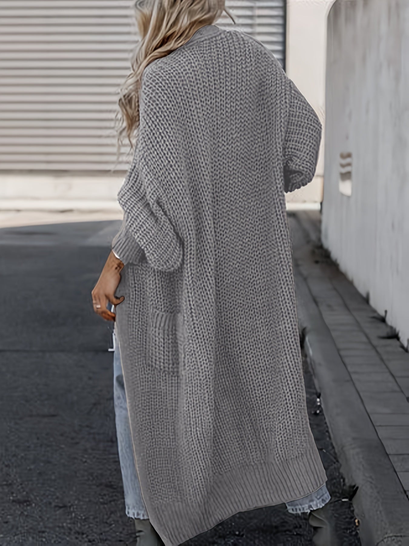 Casual Gebreid Vest met Zakken – Dames
