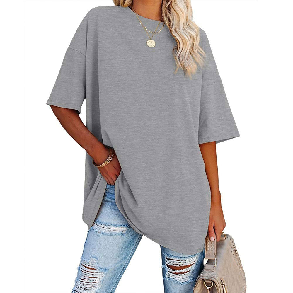 Dames Top Korte Mouwen Losse Fit Casual Modaal