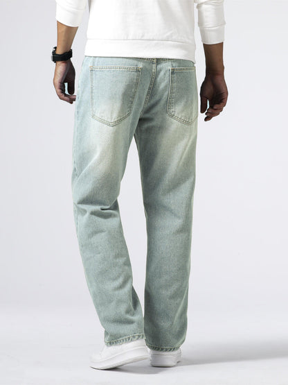 Heren Jeans Casual Street Style Blauw Milan
