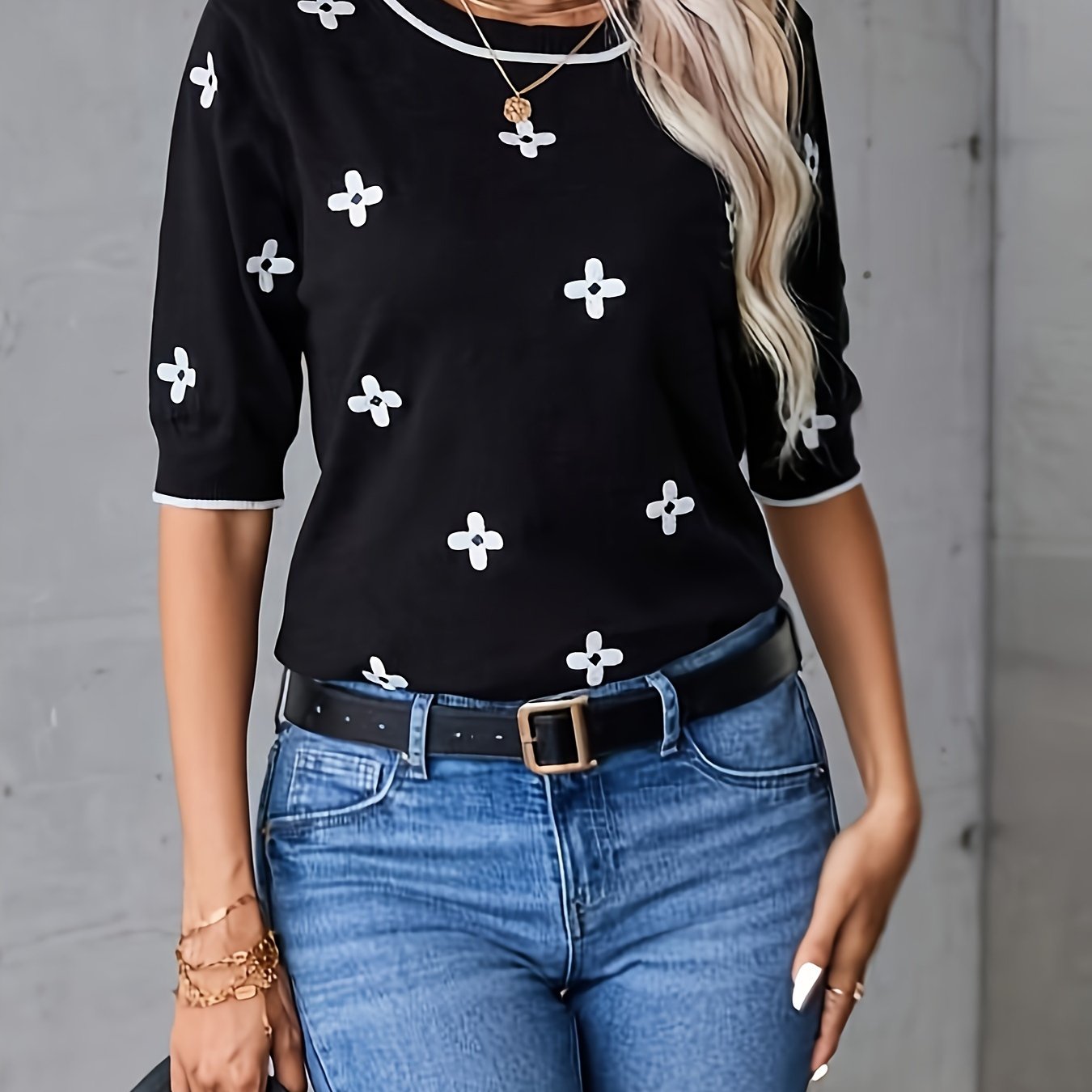 VELANORA - Pullover Met Ronde Hals