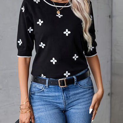 VELANORA - Pullover Met Ronde Hals