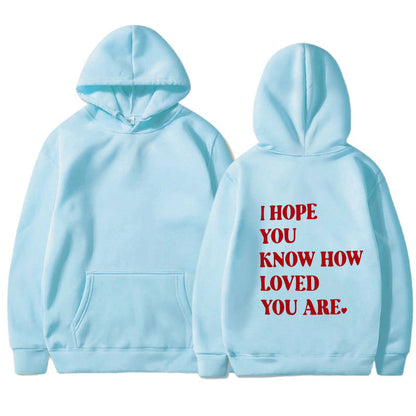 Dames Hoodie Self Love Text Print Zwart Trendy