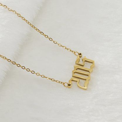 Gouden Ketting voor Dames 18K RVS Met Jaarsteen Lammy
