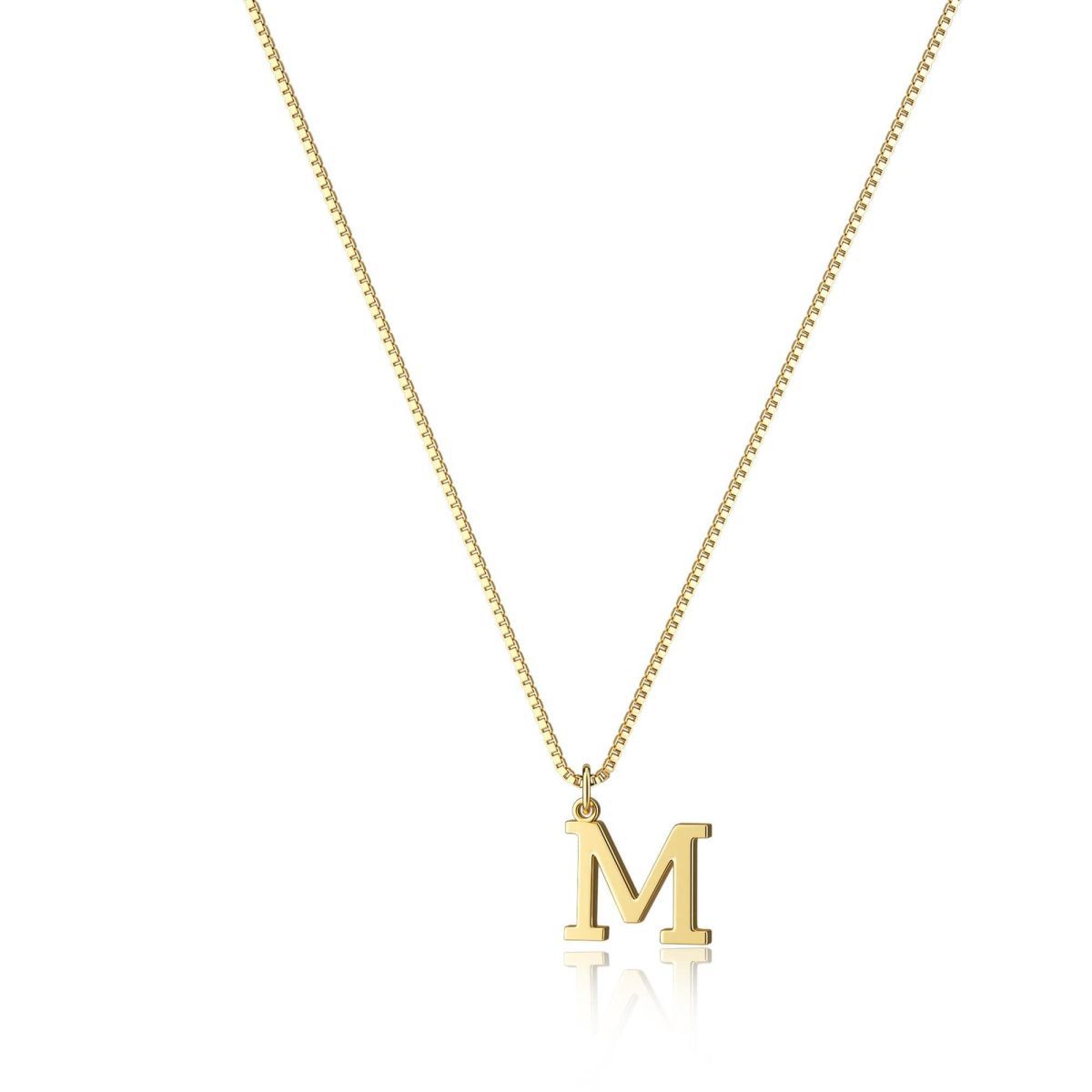 Gouden Ketting met Initialen Letter Lanette voor Dames