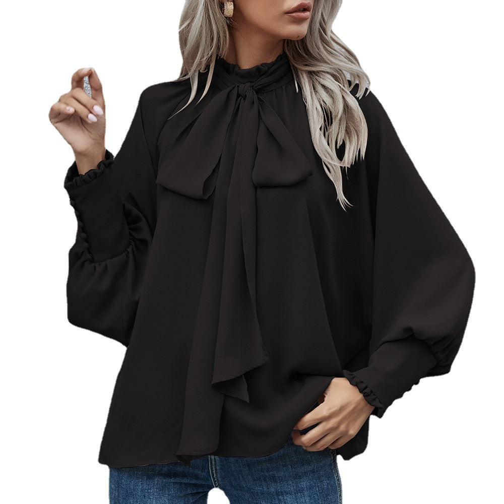 Dames Blouse met Strikdetail Stijlvol en Chique