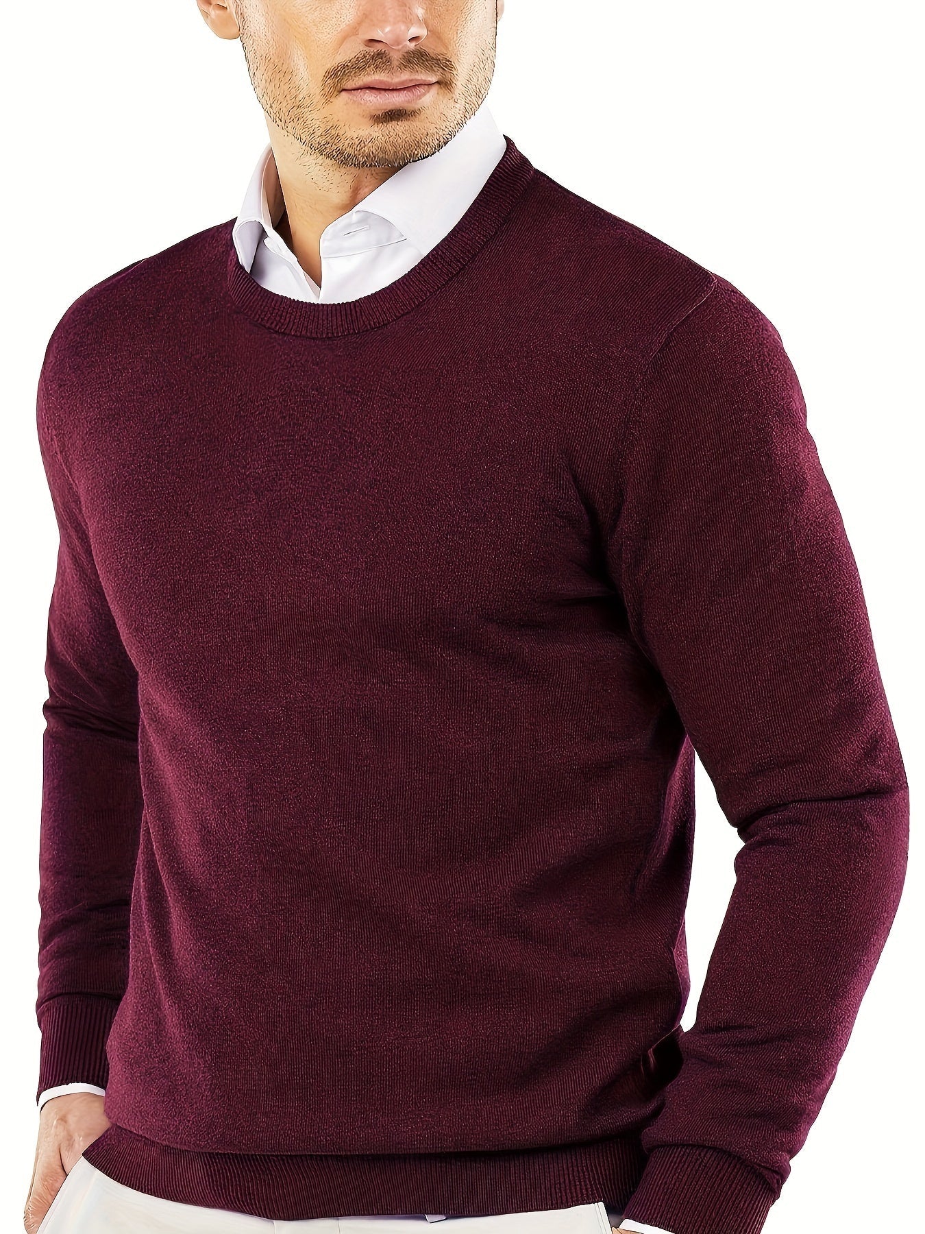 Gebreide Trui Ronde Hals Trendy Dameskleding