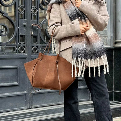 Vegan Suède Shopper Tas – Stijlvol, Ruim en Duurzaam