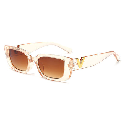 Dames Zonnebril Vierkant Bold Montuur Statement Stijl