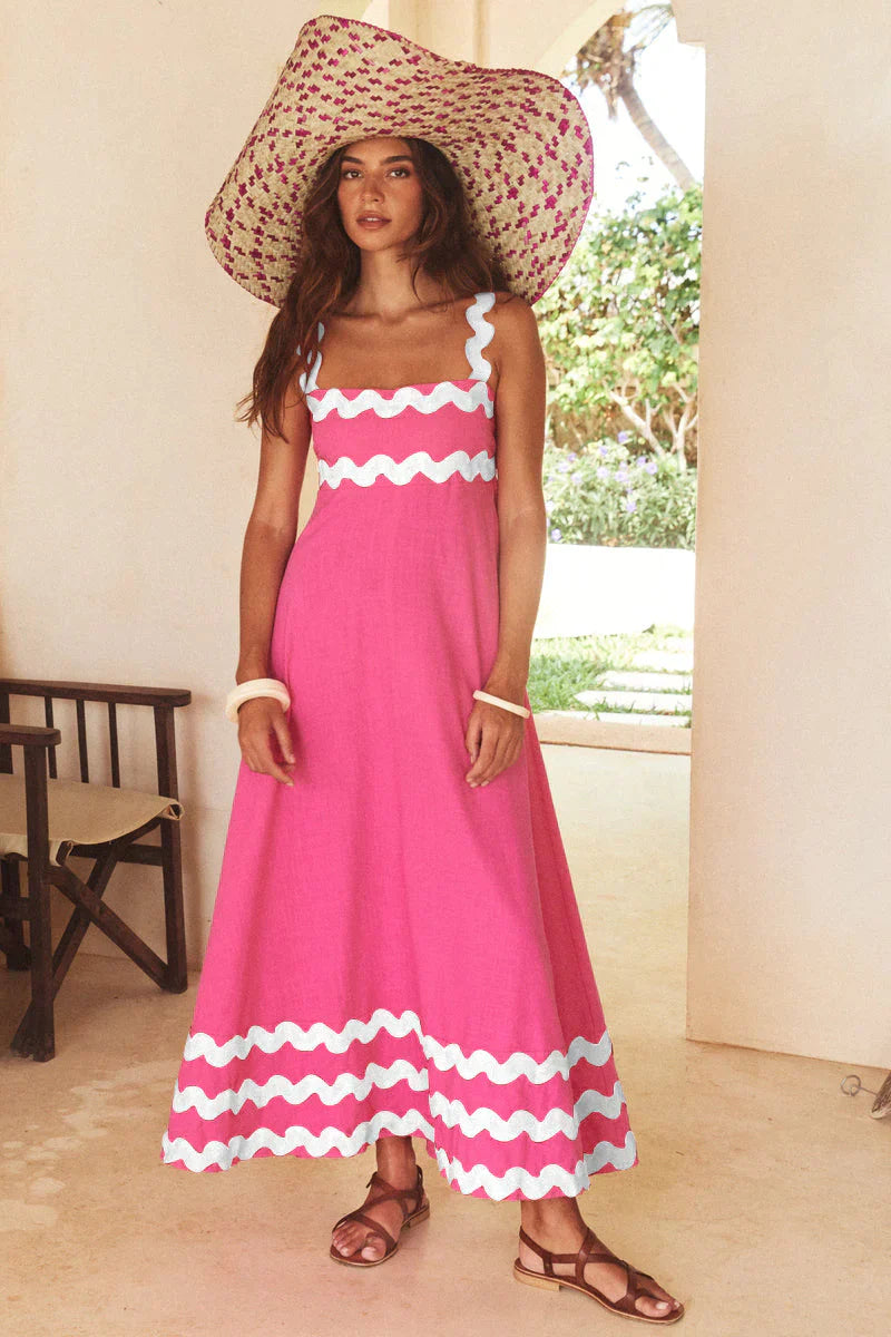 Jurk met Bandjes Zomerjurk Modern Los Vrouwenkleding