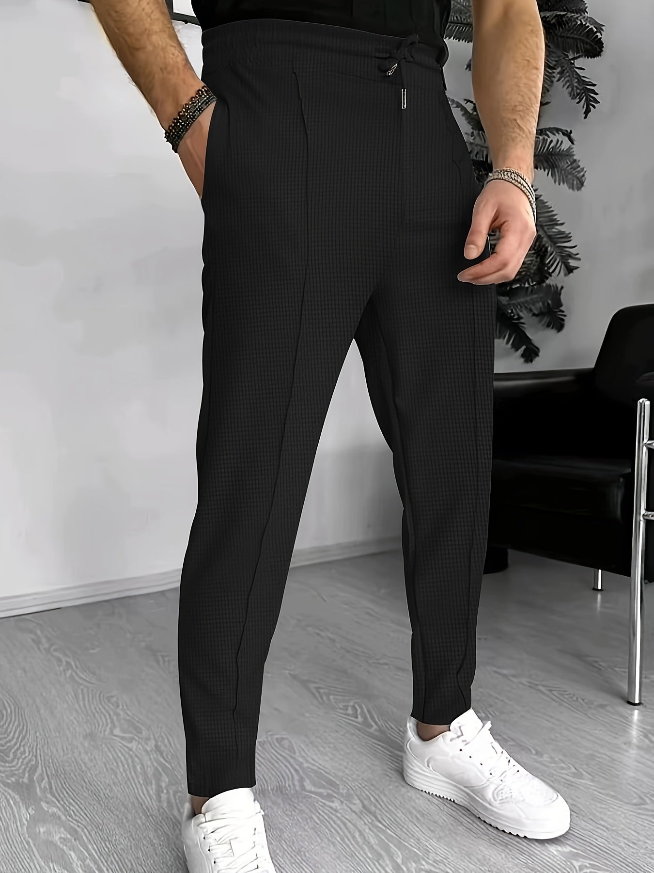 Heren Chino Broek Slim Fit Kwaliteit Stof