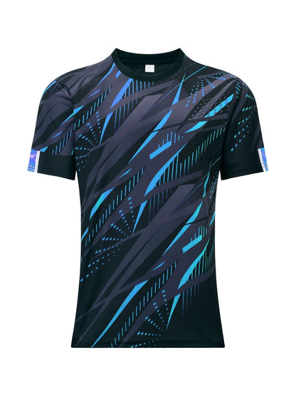 Heren T-Shirt Strepenpatroon Kort Model Casual