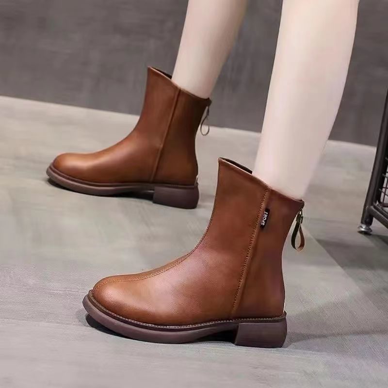 Elegante Laarzen met Platte Zolen voor Vrouw - Mode Vibes