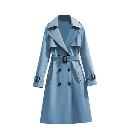 Dames Trenchcoat Mid-Lengte Stijlvol Waterdicht