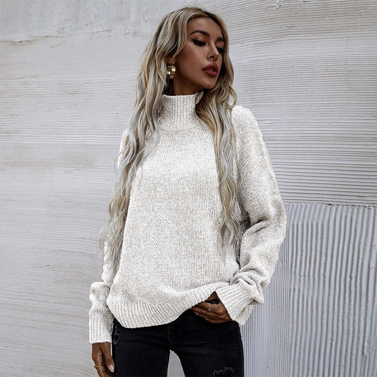 Dames Trui Gebreide Basic Col Rond Hals Elegante Stijl