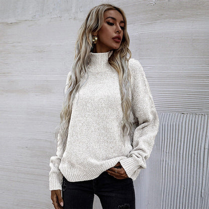 Dames Trui Gebreide Basic Col Rond Hals Elegante Stijl