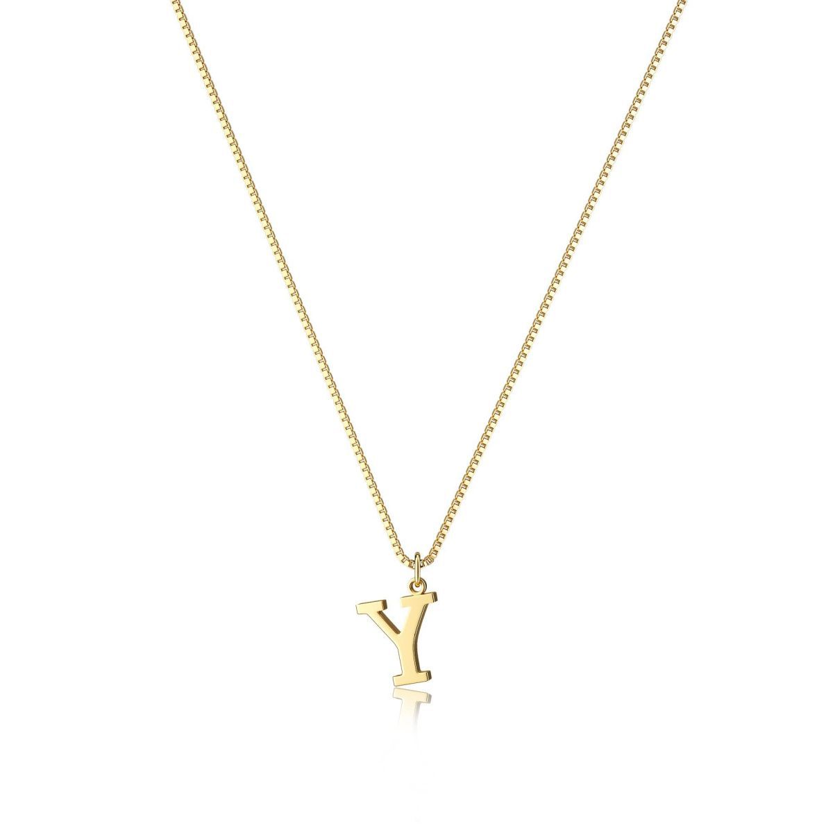 Gouden Ketting met Initialen Letter Lanette voor Dames