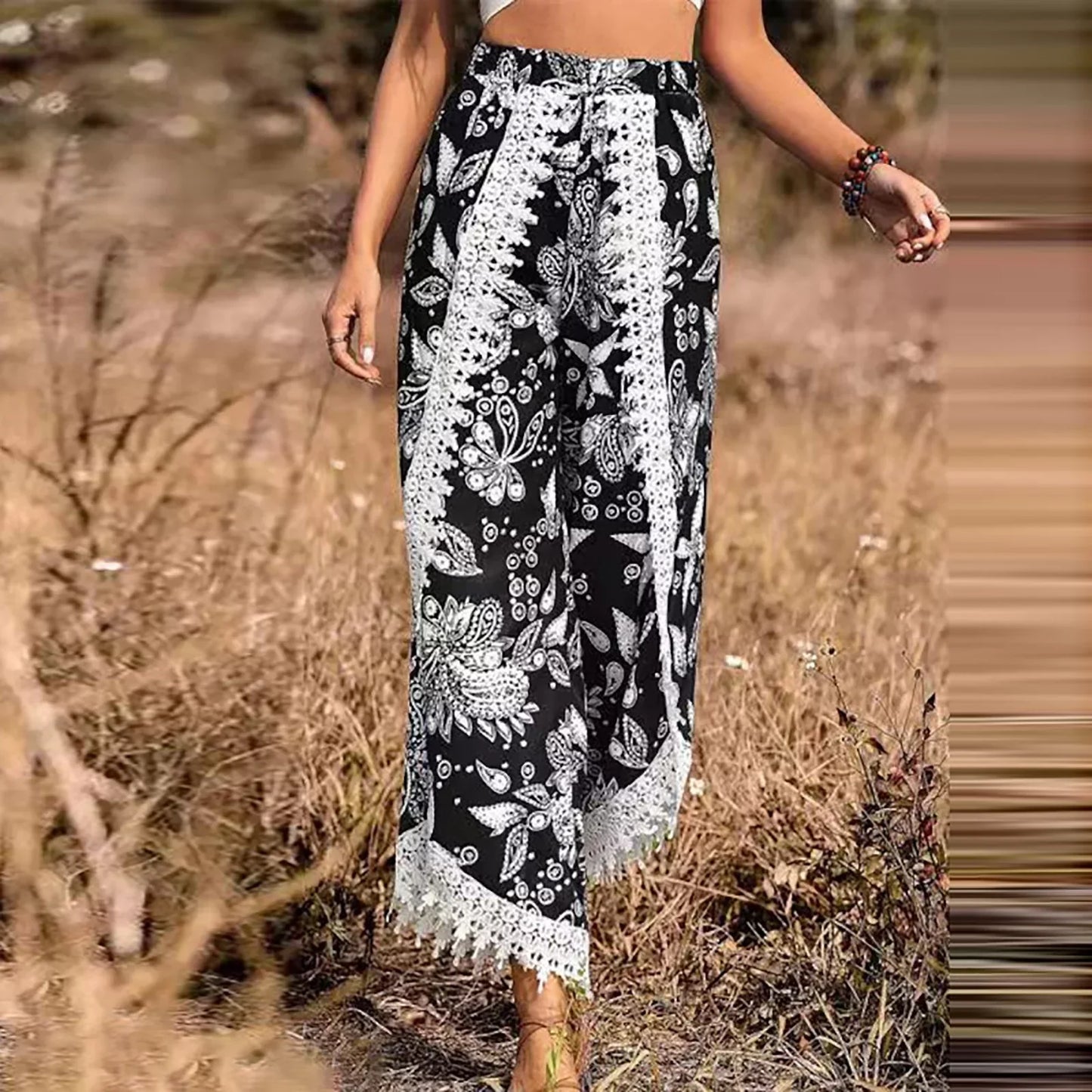Kanten Broek Stijlvol Elegante Vrouwelijke Mode