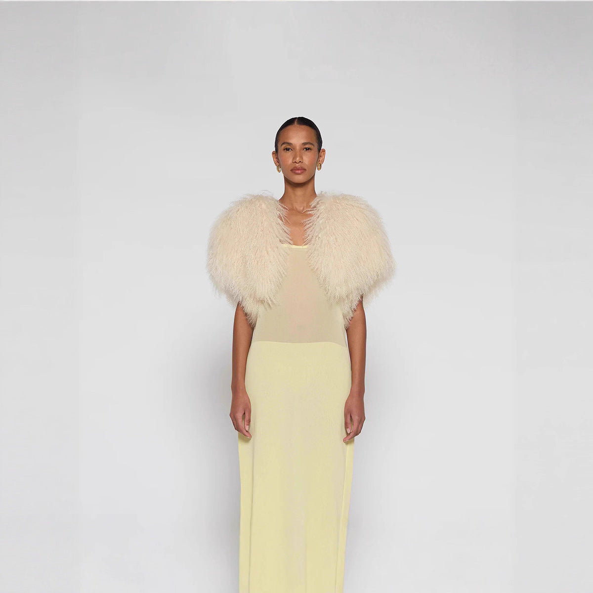 Dames Bolero Faux Fur Elegant Trendy Liza