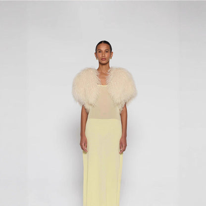 Dames Bolero Faux Fur Elegant Trendy Liza