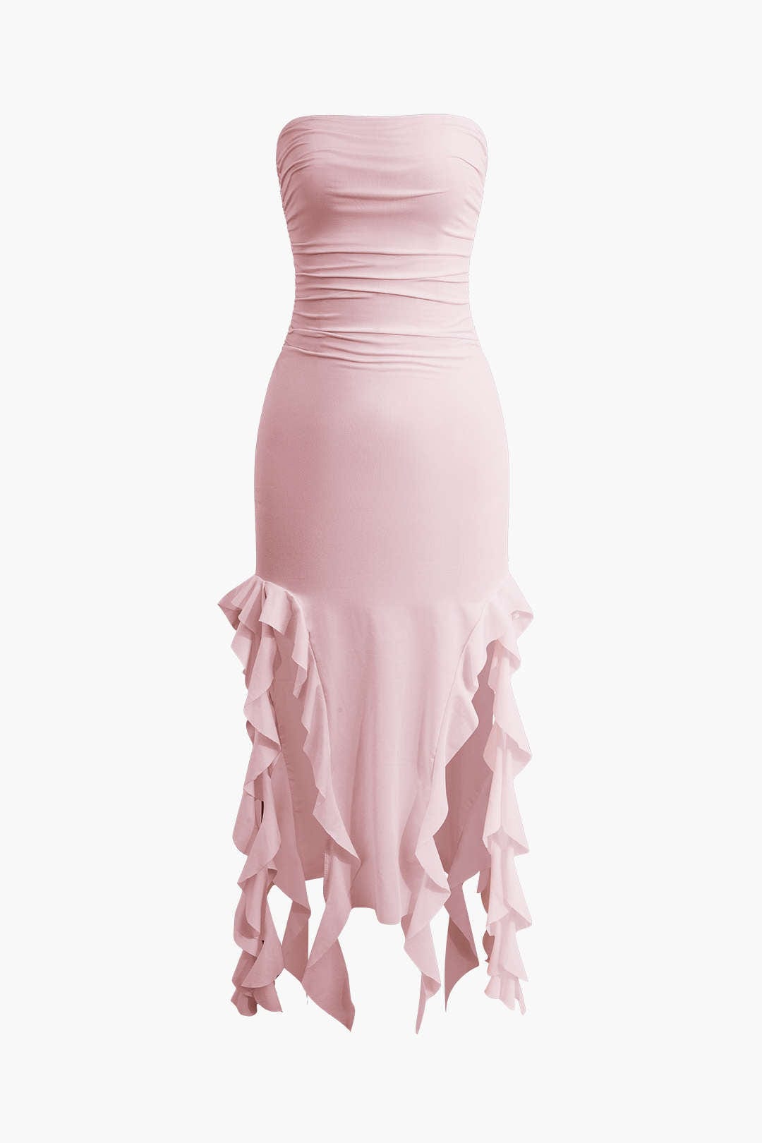 Maxikleed met Volant Vrouwelijk Elegante Jurk