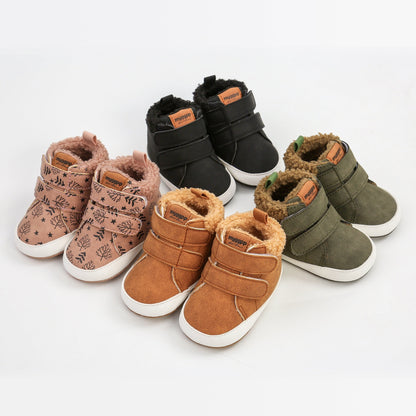 Warme Babyboots Noor met Klittenband voor Winter
