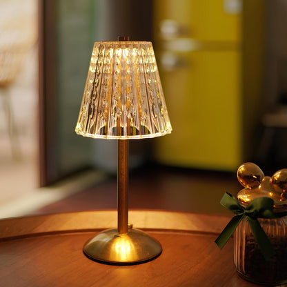 Luxe Tafellamp Goud met Kristallen details